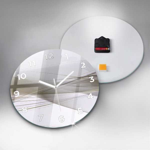 Zegar ścienny okrągły Jasna abstrakcja