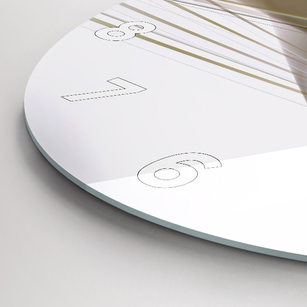 Zegar ścienny okrągły Jasna abstrakcja