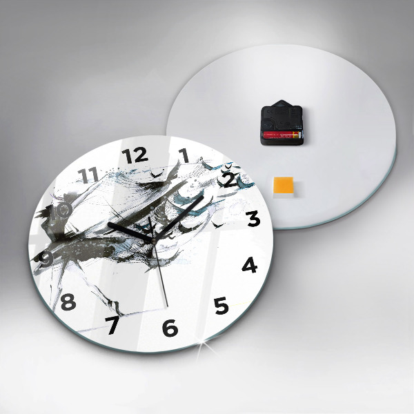 Zegar ścienny okrągły Kobieta tańcząca balet