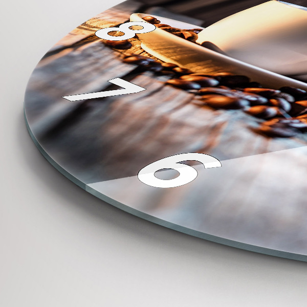 Zegar ścienny okrągły Filiżanka kawy