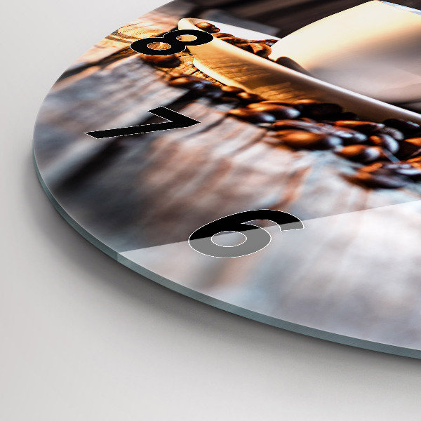 Zegar ścienny okrągły Filiżanka kawy