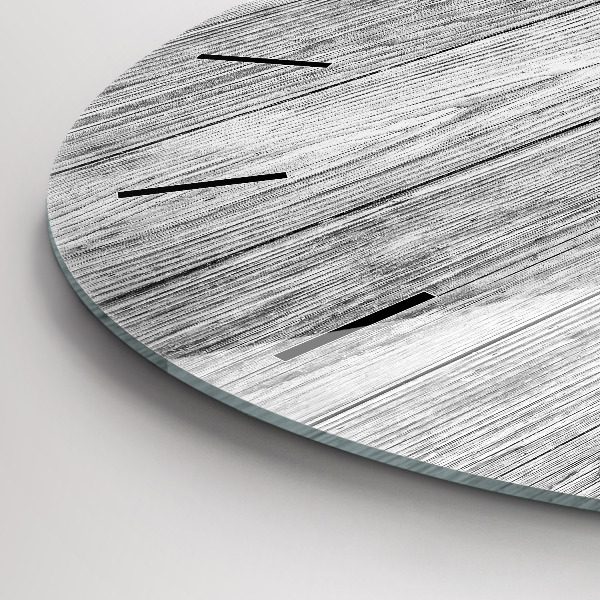 Zegar ścienny okrągły Panele drewniane