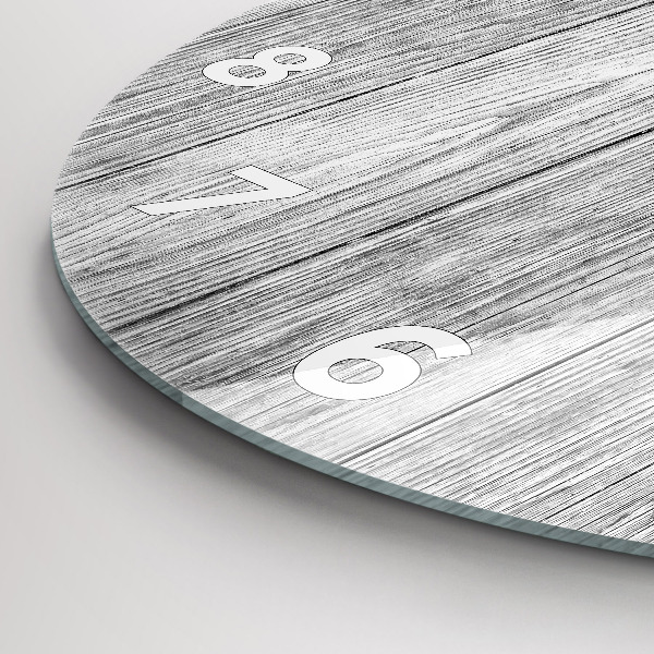 Zegar ścienny okrągły Panele drewniane