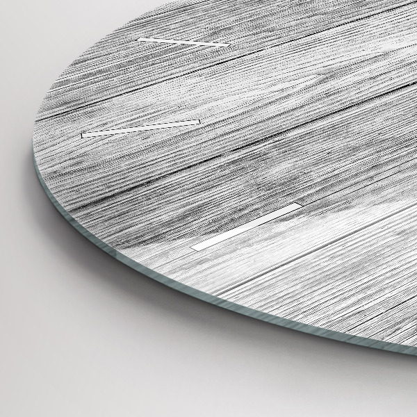 Zegar ścienny okrągły Panele drewniane