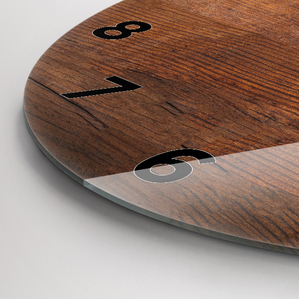 Zegar okrągły Stare drewno