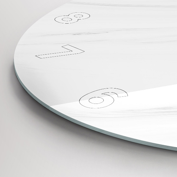 Zegar okrągły Dekoracyjny marmur