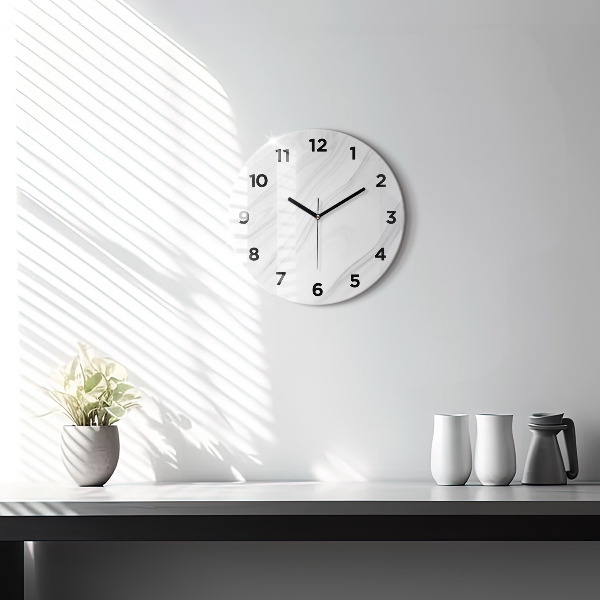 Zegar okrągły Dekoracyjny marmur