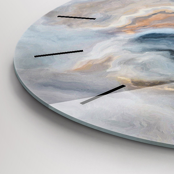 Zegar okrągły Marmur wzór