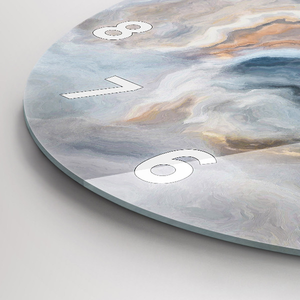 Zegar okrągły Marmur wzór