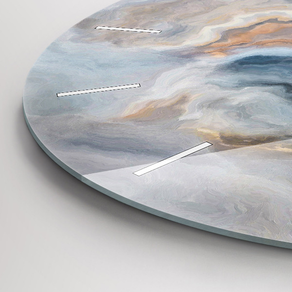 Zegar okrągły Marmur wzór