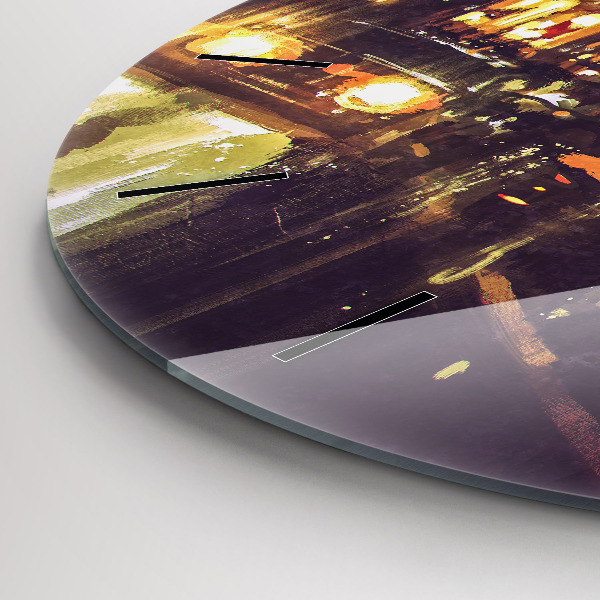 Zegar ścienny okrągły Malowane miasto