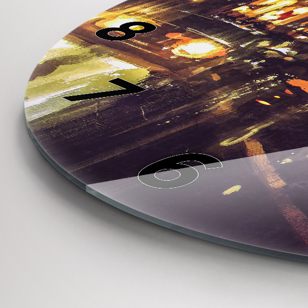 Zegar ścienny okrągły Malowane miasto