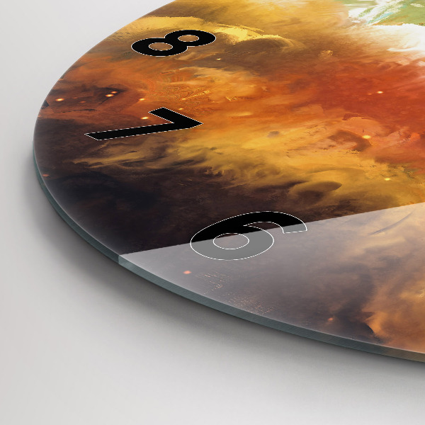 Zegar ścienny okrągły Abstrakcyjny obraz