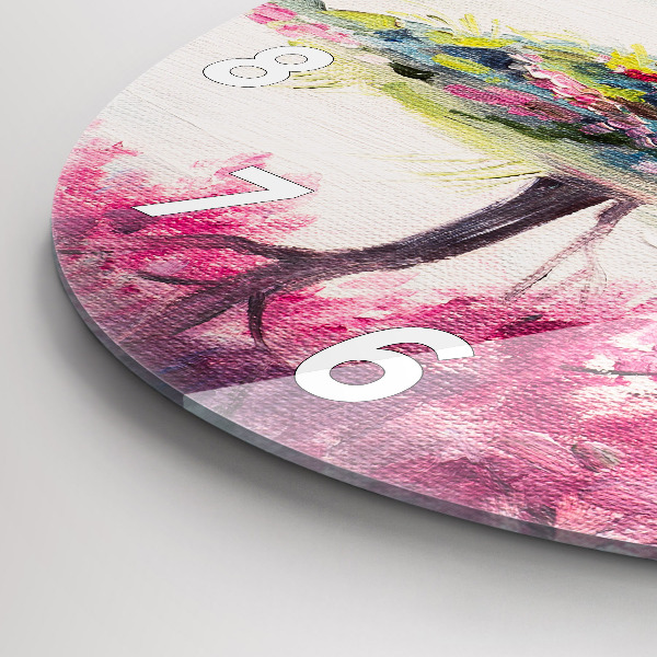 Zegar ścienny okrągły Mozaika drzewa