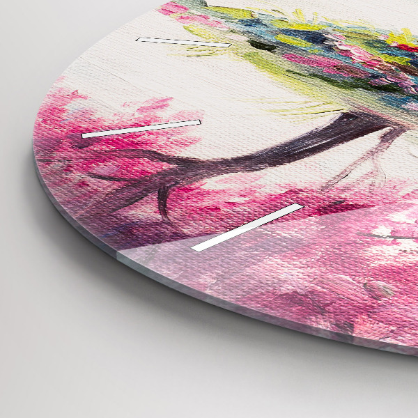 Zegar ścienny okrągły Mozaika drzewa