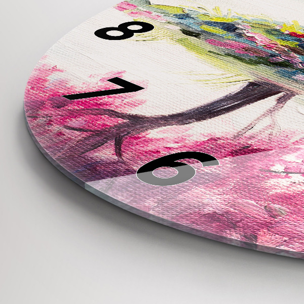 Zegar ścienny okrągły Mozaika drzewa