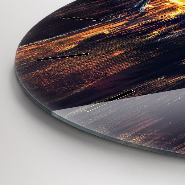 Zegar ścienny okrągły Impresjonizm w sztuce Rynek