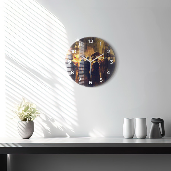 Zegar ścienny okrągły Impresjonizm w sztuce Rynek