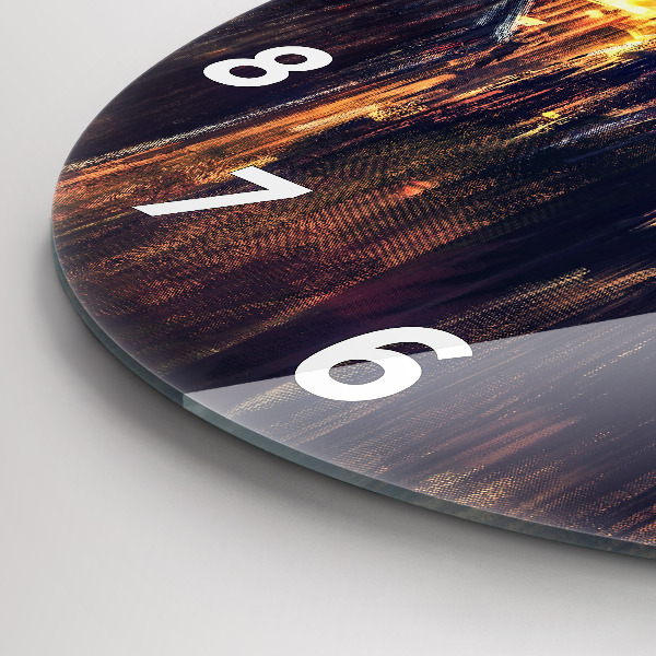 Zegar ścienny okrągły Impresjonizm w sztuce Rynek