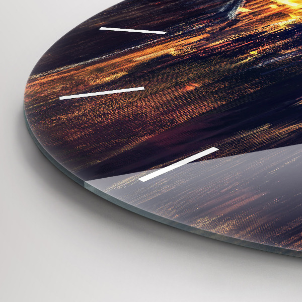 Zegar ścienny okrągły Impresjonizm w sztuce Rynek