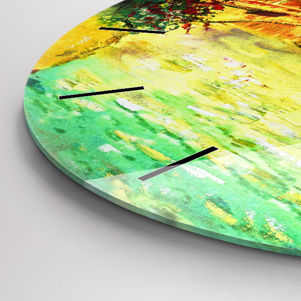 Zegar ścienny okrągły Wenecja Most Rialto