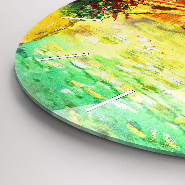 Zegar ścienny okrągły Wenecja Most Rialto