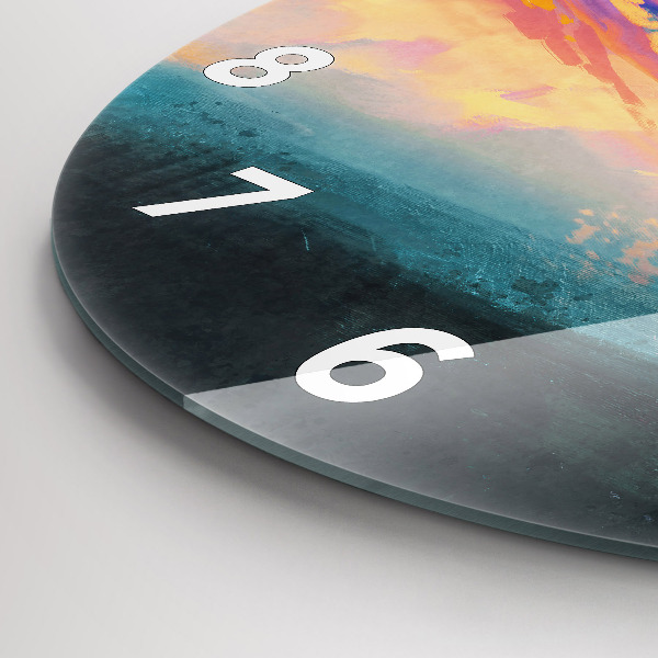 Zegar ścienny okrągły Abstrakcja niebo