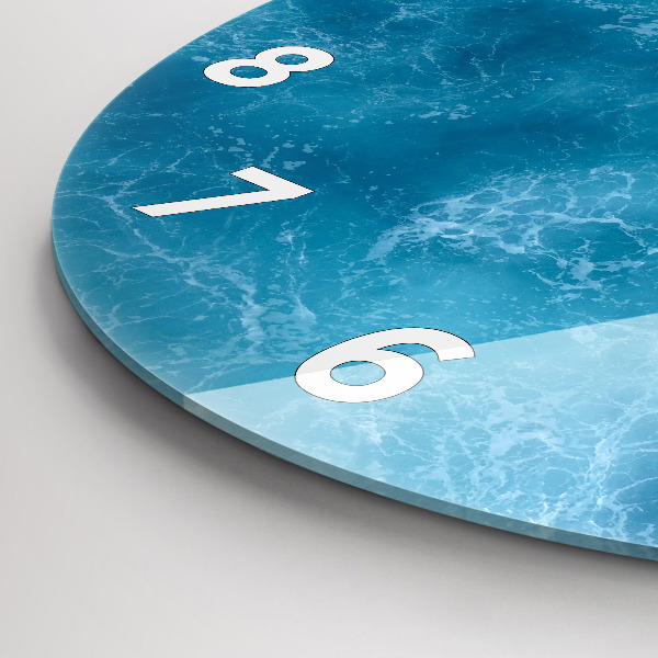 Zegar ścienny okrągły Morze woda