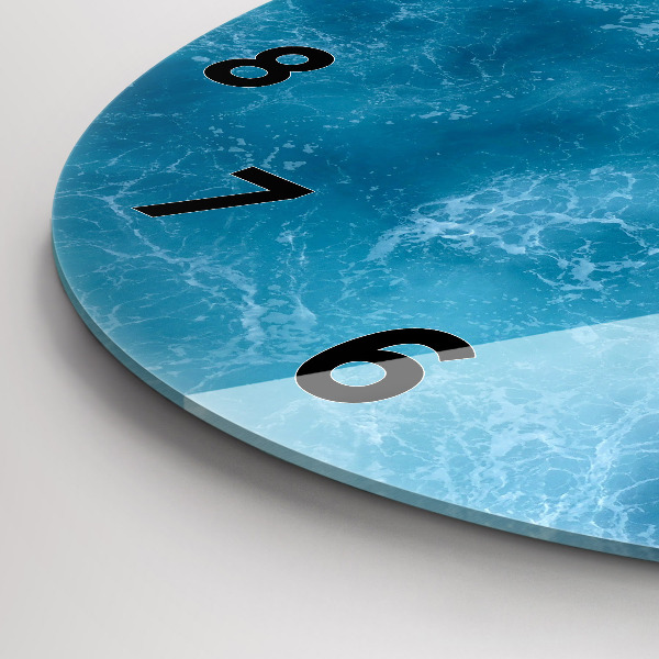 Zegar ścienny okrągły Morze woda