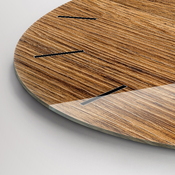 Zegar ścienny okrągły Jasne drewno