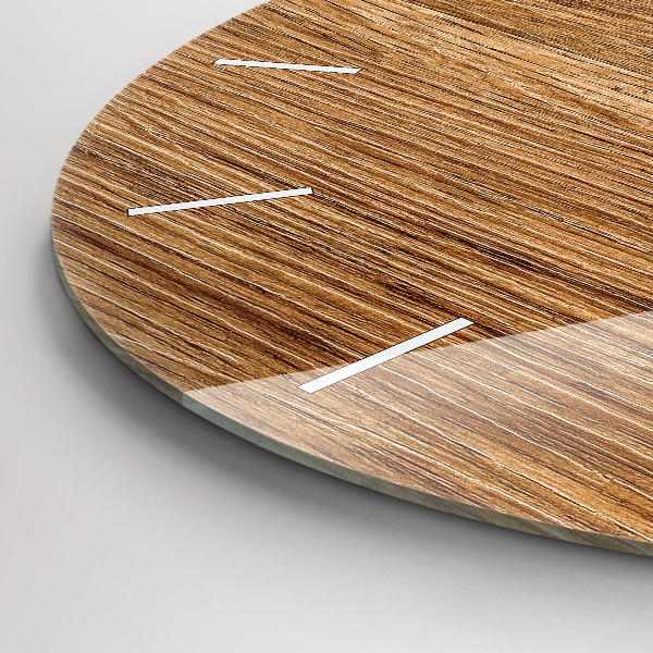 Zegar ścienny okrągły Jasne drewno