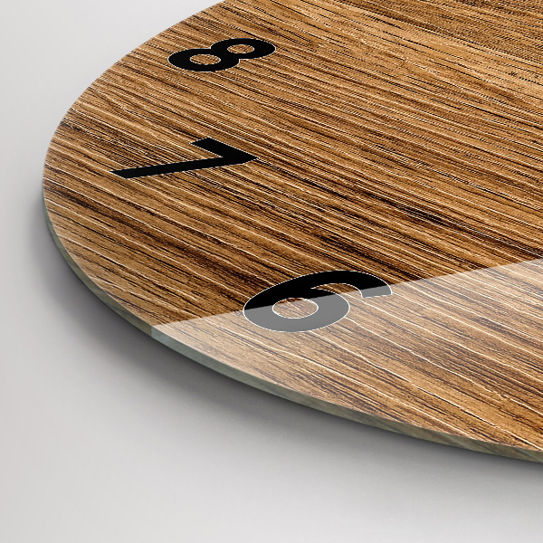 Zegar ścienny okrągły Jasne drewno