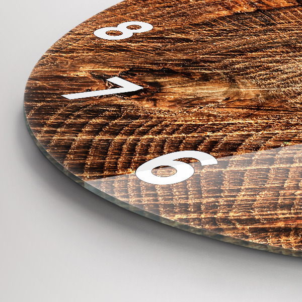 Zegar ścienny okrągły Stary pień drzewa