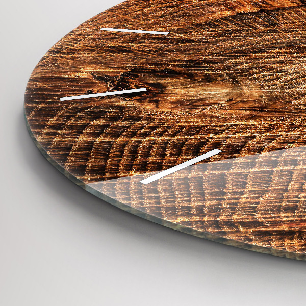 Zegar ścienny okrągły Stary pień drzewa