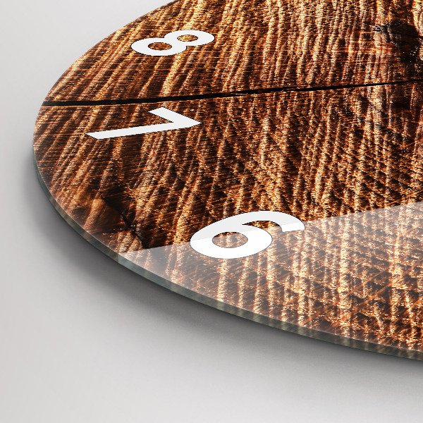 Zegar ścienny okrągły Dekoracyjne drewno