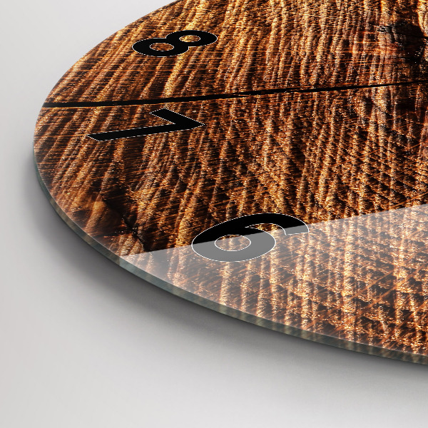 Zegar ścienny okrągły Dekoracyjne drewno