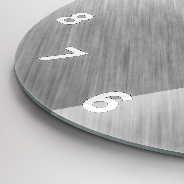 Zegar ścienny okrągły Metalowa ściana