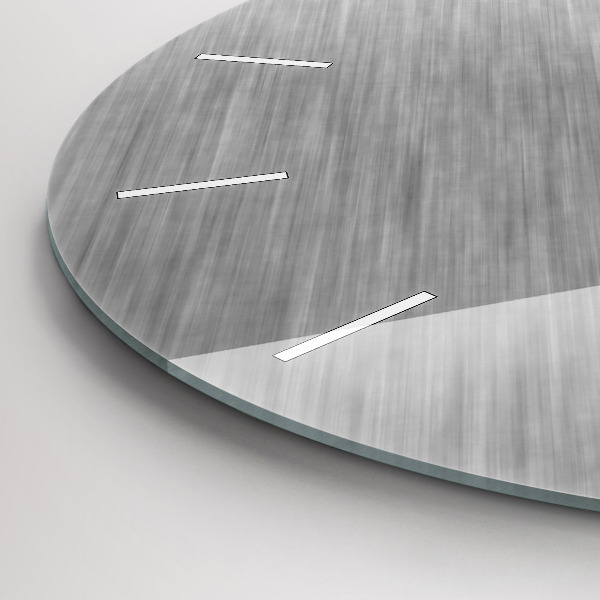 Zegar ścienny okrągły Metalowa ściana