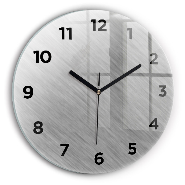 Zegar ścienny okrągły Metalowa ściana