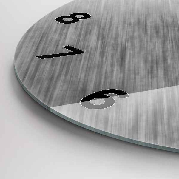 Zegar ścienny okrągły Metalowa ściana