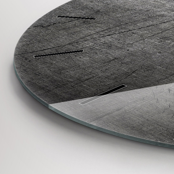 Zegar ścienny okrągły Metalowa ściana