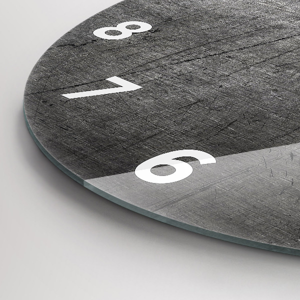 Zegar ścienny okrągły Metalowa ściana