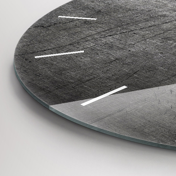 Zegar ścienny okrągły Metalowa ściana