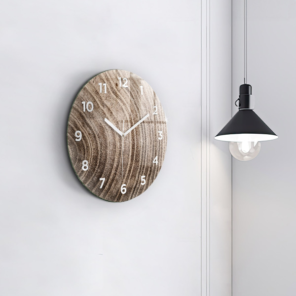 Zegar ścienny okrągły Pień drzewa