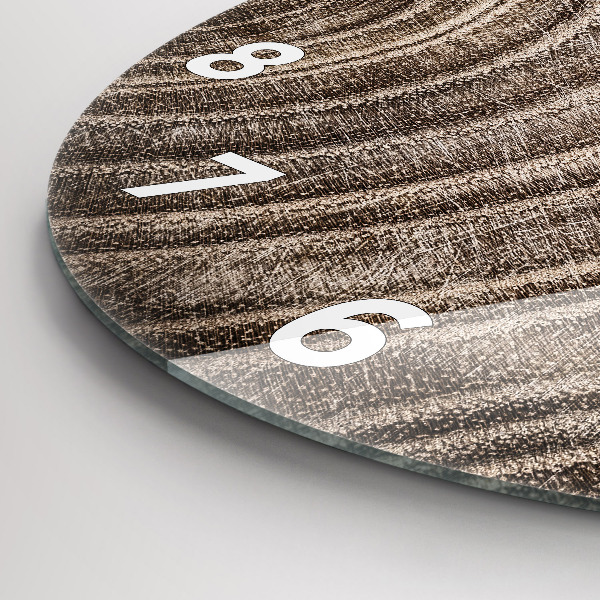 Zegar ścienny okrągły Pień drzewa