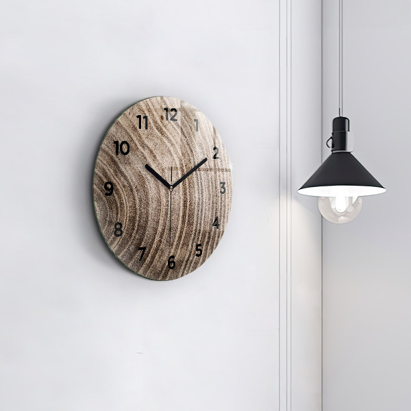 Zegar ścienny okrągły Pień drzewa