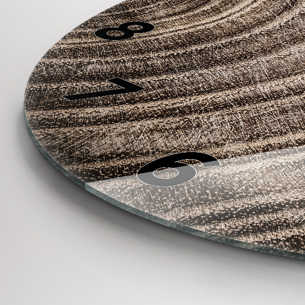 Zegar ścienny okrągły Pień drzewa