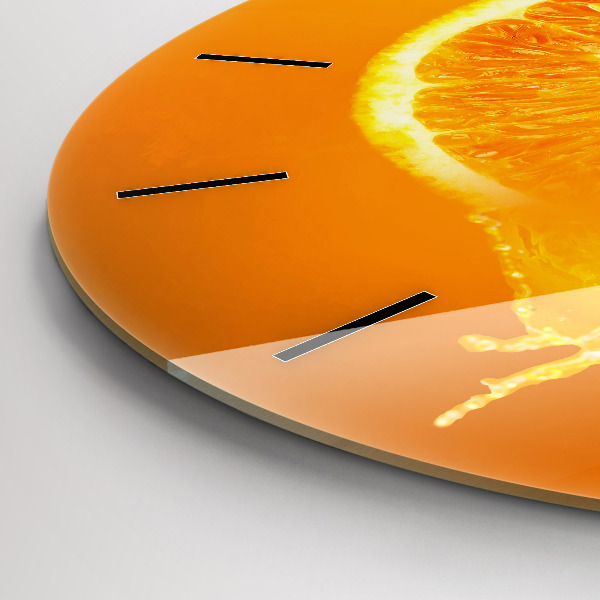 Zegar okrągły Pomarańcza