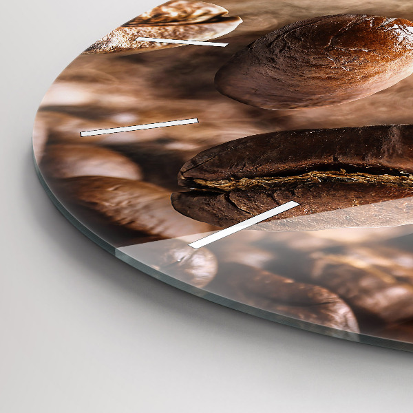 Zegar okrągły Ziarna kawy