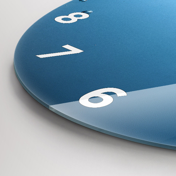 Zegar szklany okrągły Widok pod wodą